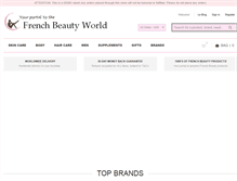 Tablet Screenshot of frenchbeautyworld.com